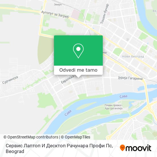 Сервис Лаптоп И Десктоп Рачунара Профи Пс mapa