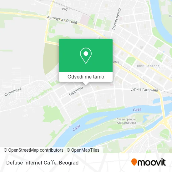 Defuse Internet Caffe mapa