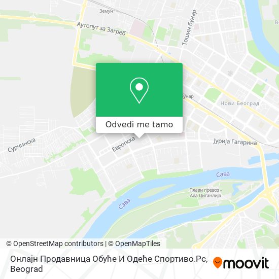 Онлајн Продавница Обуће И Одеће Спортиво.Рс mapa