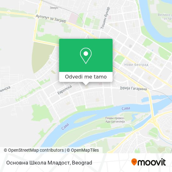 Основна Школа Младост mapa