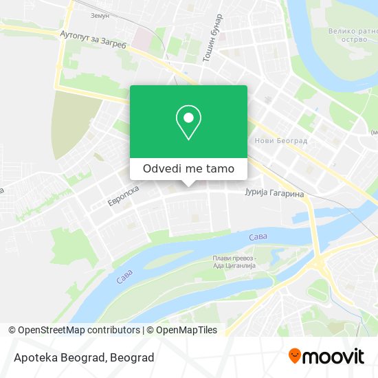 Apoteka Beograd mapa