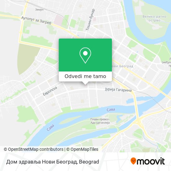 Дом здравља Нови Београд mapa