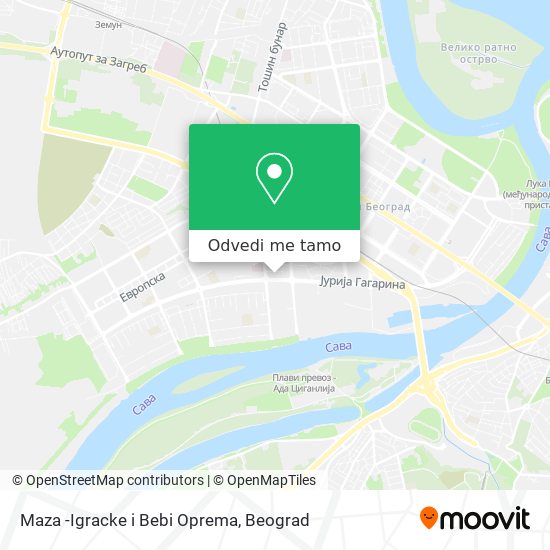 Maza -Igracke i Bebi Oprema mapa