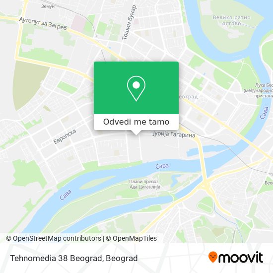 Tehnomedia 38 Beograd mapa