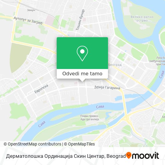 Дерматолошка Ординација Скин Центар mapa