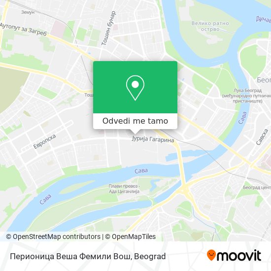 Перионица Веша Фемили Вош mapa