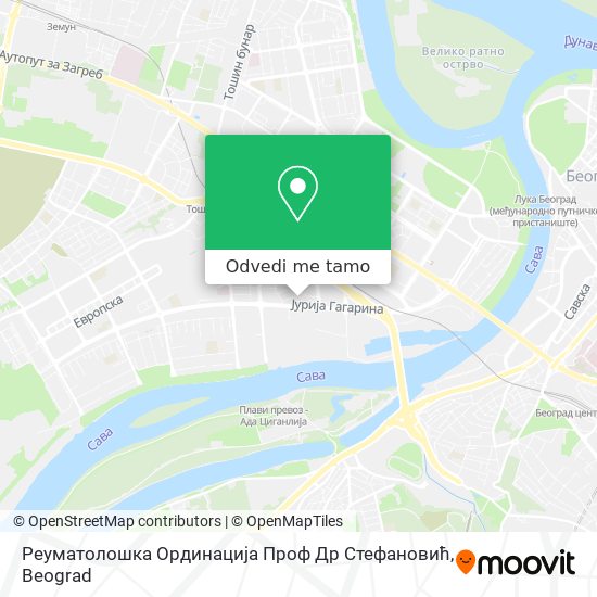 Реуматолошка Ординација Проф Др Стефановић mapa