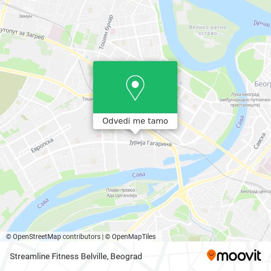 Streamline Fitness Belville mapa