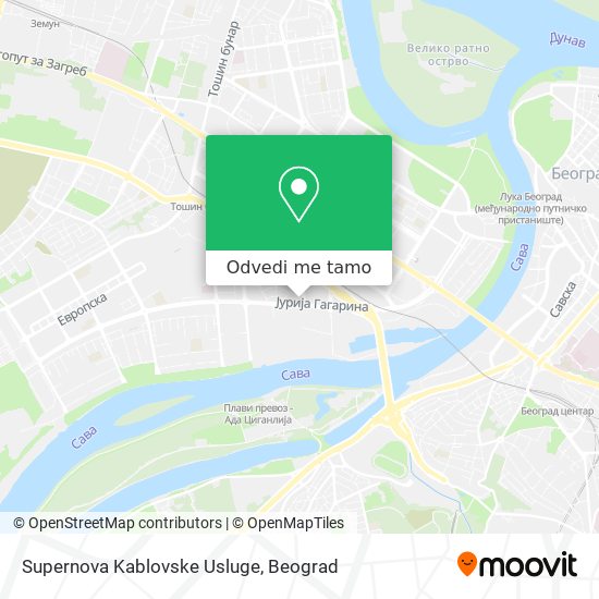 Supernova Kablovske Usluge mapa