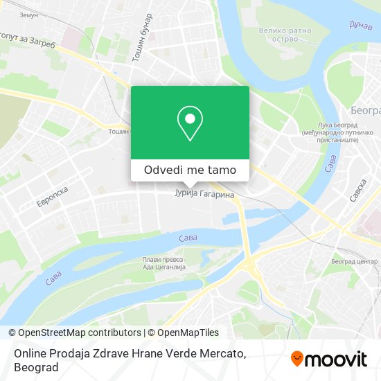 Online Prodaja Zdrave Hrane Verde Mercato mapa