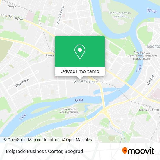 Belgrade Business Center mapa