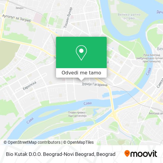 Bio Kutak D.O.O. Beograd-Novi Beograd mapa