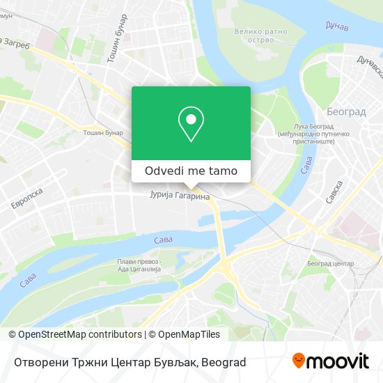 Отворени Тржни Центар Бувљак mapa