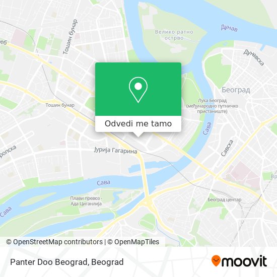 Panter Doo Beograd mapa