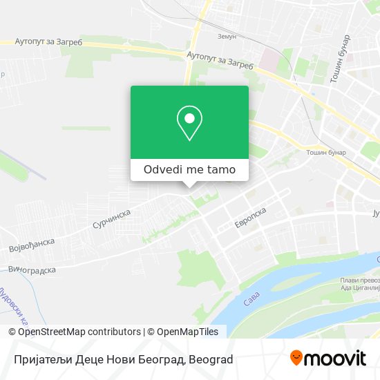 Пријатељи Деце Нови Београд mapa