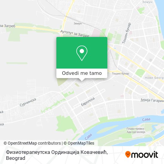 Физиотерапеутска Ординација Ковачевић mapa