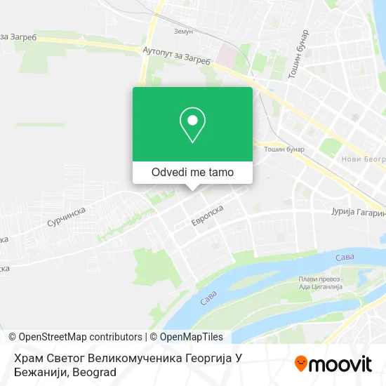 Храм Светог Великомученика Георгија У Бежанији mapa