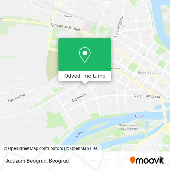 Autizam Beograd mapa