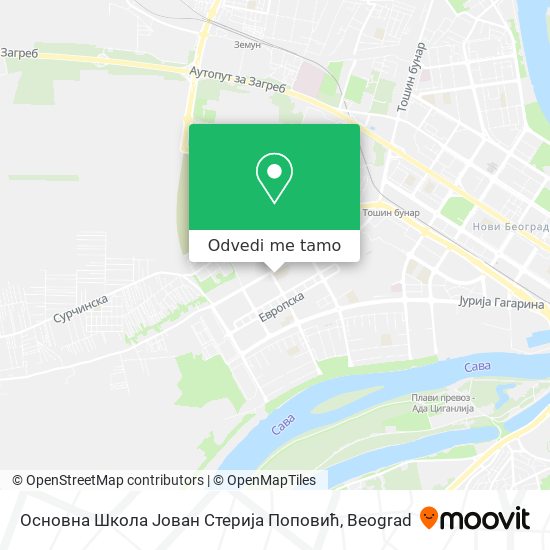 Основна Школа Јован Стерија Поповић mapa