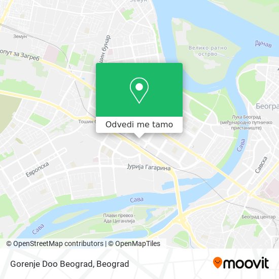 Gorenje Doo Beograd mapa