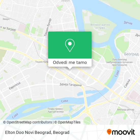 Elton Doo Novi Beograd mapa