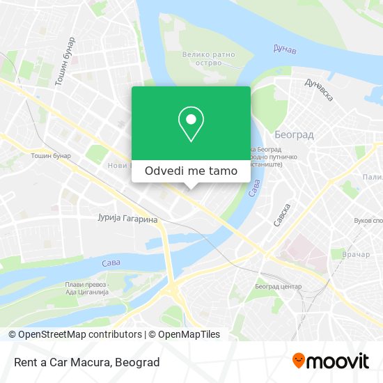 Rent a Car Macura mapa