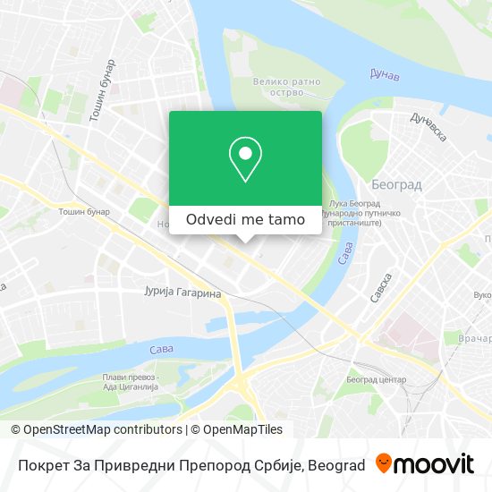 Покрет За Привредни Препород Србије mapa