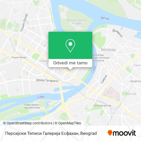 Персијски Теписи Галерија Есфахан mapa