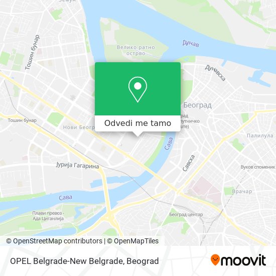 OPEL Belgrade-New Belgrade mapa