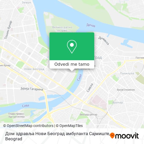 Дом здравља Нови Београд амбуланта Сајмиште mapa