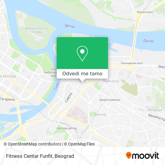 Fitness Centar Funfit mapa