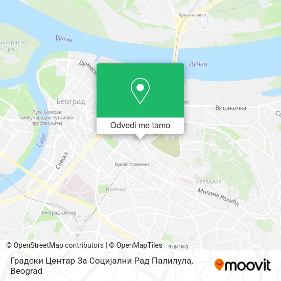 Градски Центар За Социјални Рад Палилула mapa