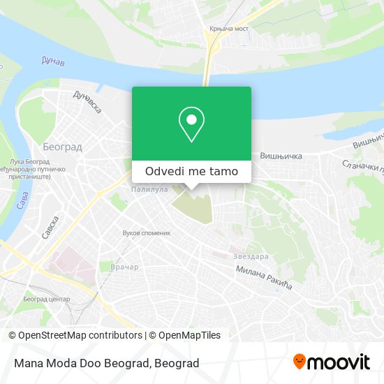 Mana Moda Doo Beograd mapa