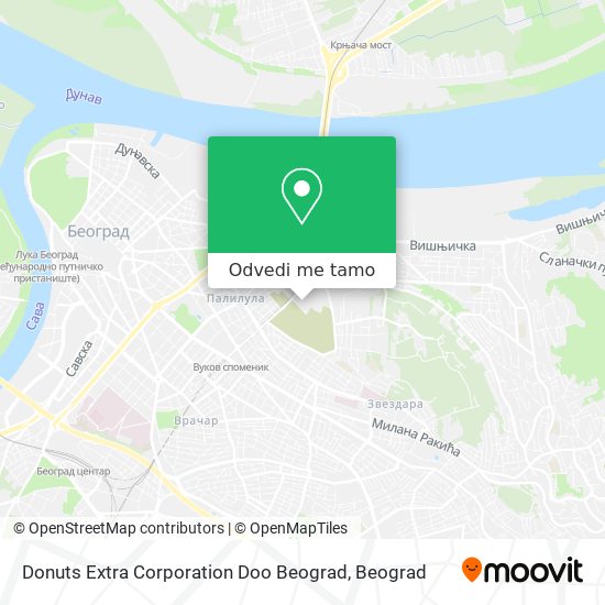 Donuts Extra Corporation Doo Beograd mapa