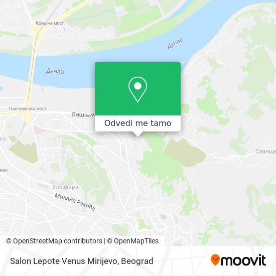 Salon Lepote Venus Mirijevo mapa