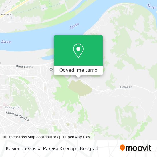 Каменорезачка Радња Клесарт mapa