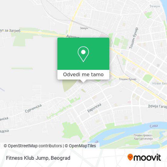 Fitness Klub Jump mapa