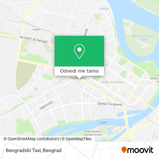 Beogradski Taxi mapa