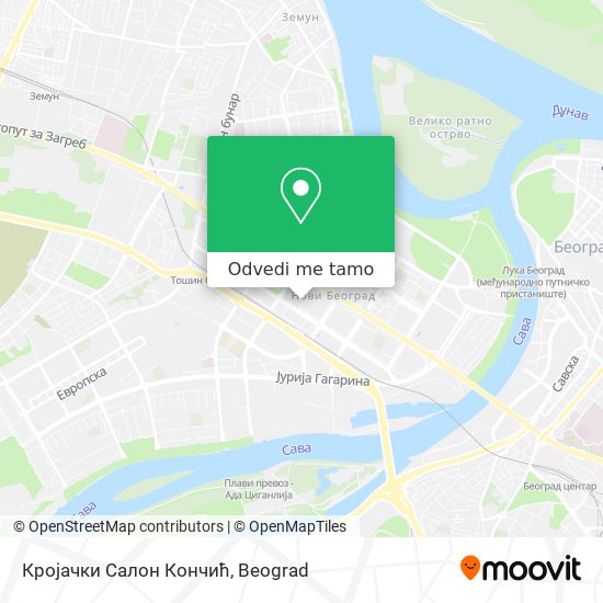 Кројачки Салон Кончић mapa