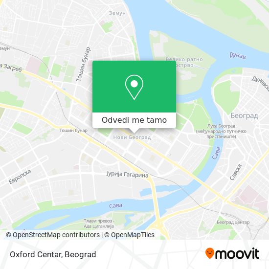 Oxford Centar mapa