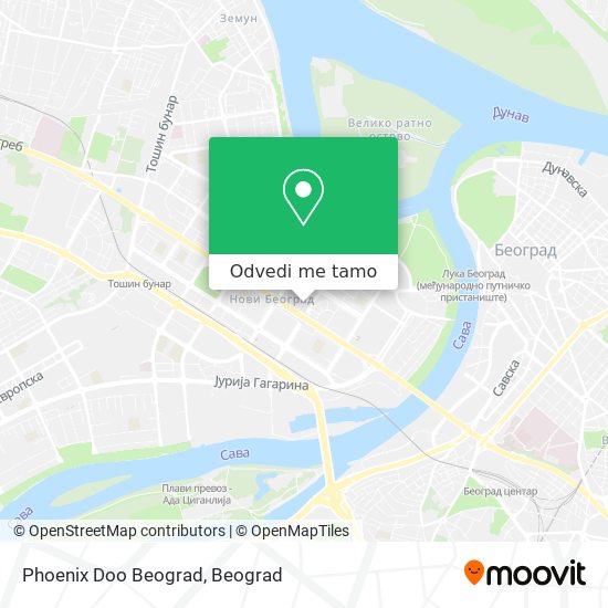 Phoenix Doo Beograd mapa