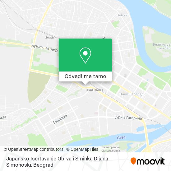 Japansko Iscrtavanje Obrva i Sminka Dijana Simonoski mapa