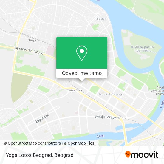 Yoga Lotos Beograd mapa