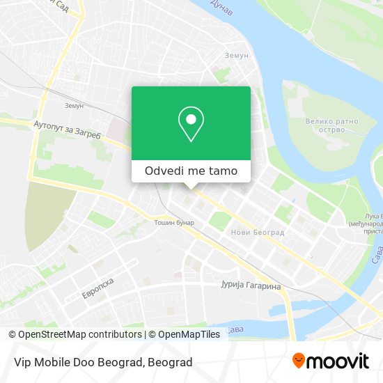 Vip Mobile Doo Beograd mapa