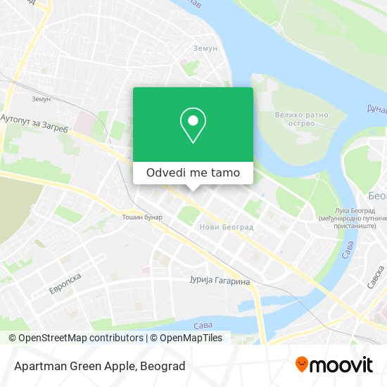 Apartman Green Apple mapa
