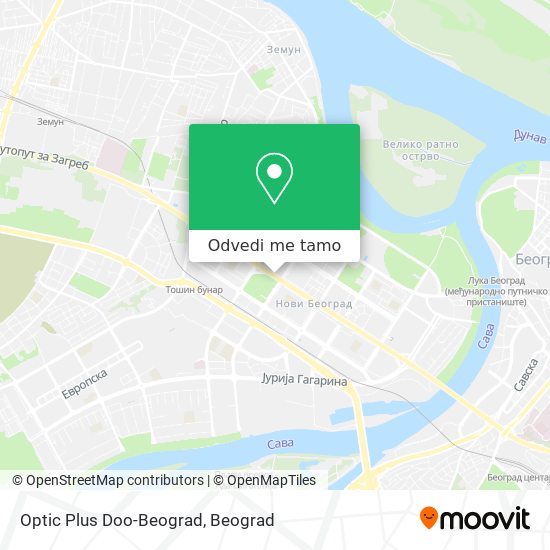 Optic Plus Doo-Beograd mapa