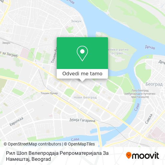 Рил Шоп Велепродаја Репроматеријала За Намештај mapa