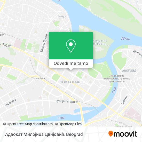 Адвокат Милојица Цвијовић mapa