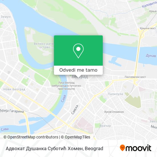 Адвокат Душанка Суботић Хомен mapa