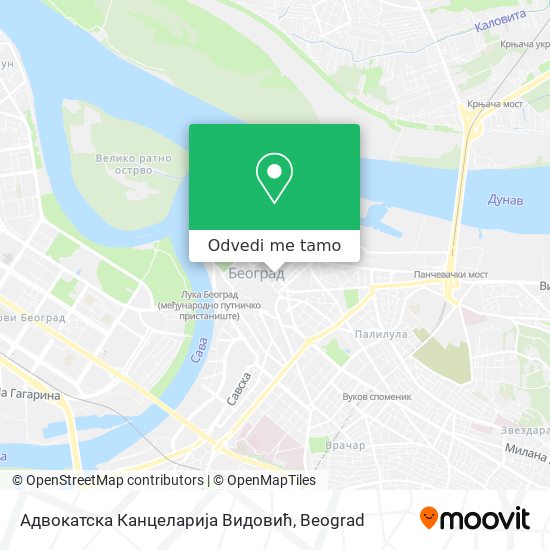 Адвокатска Канцеларија Видовић mapa